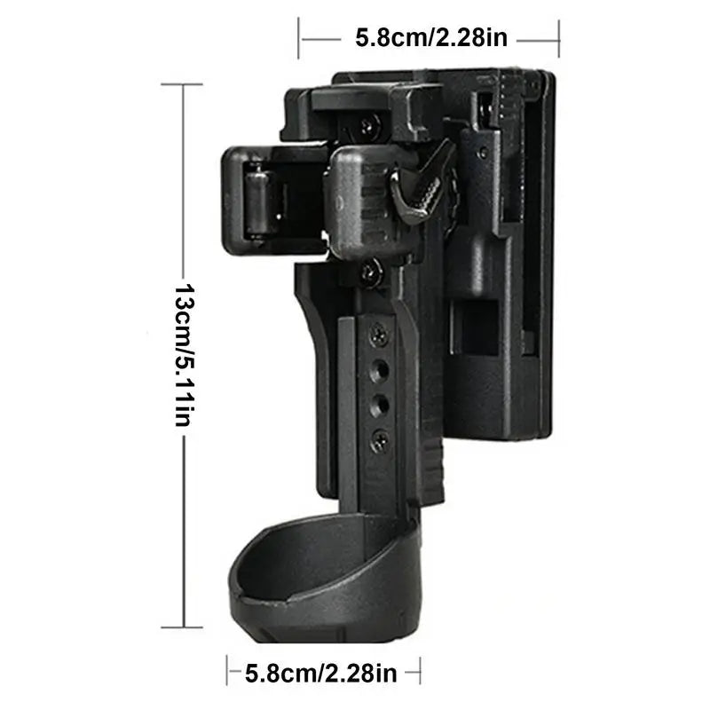 Multipurpose Flashlight Holster - Belt Mount Quick Release Holder Portable Light Carry Case for Outdoor Use