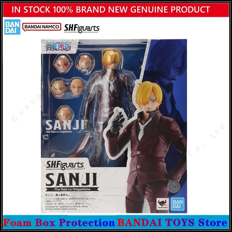 Bandai One Piece SHF Anime Figure Model Kit — Monkey D. Luffy, Nami, Shanks, Roronoa Zoro Romance Dawn