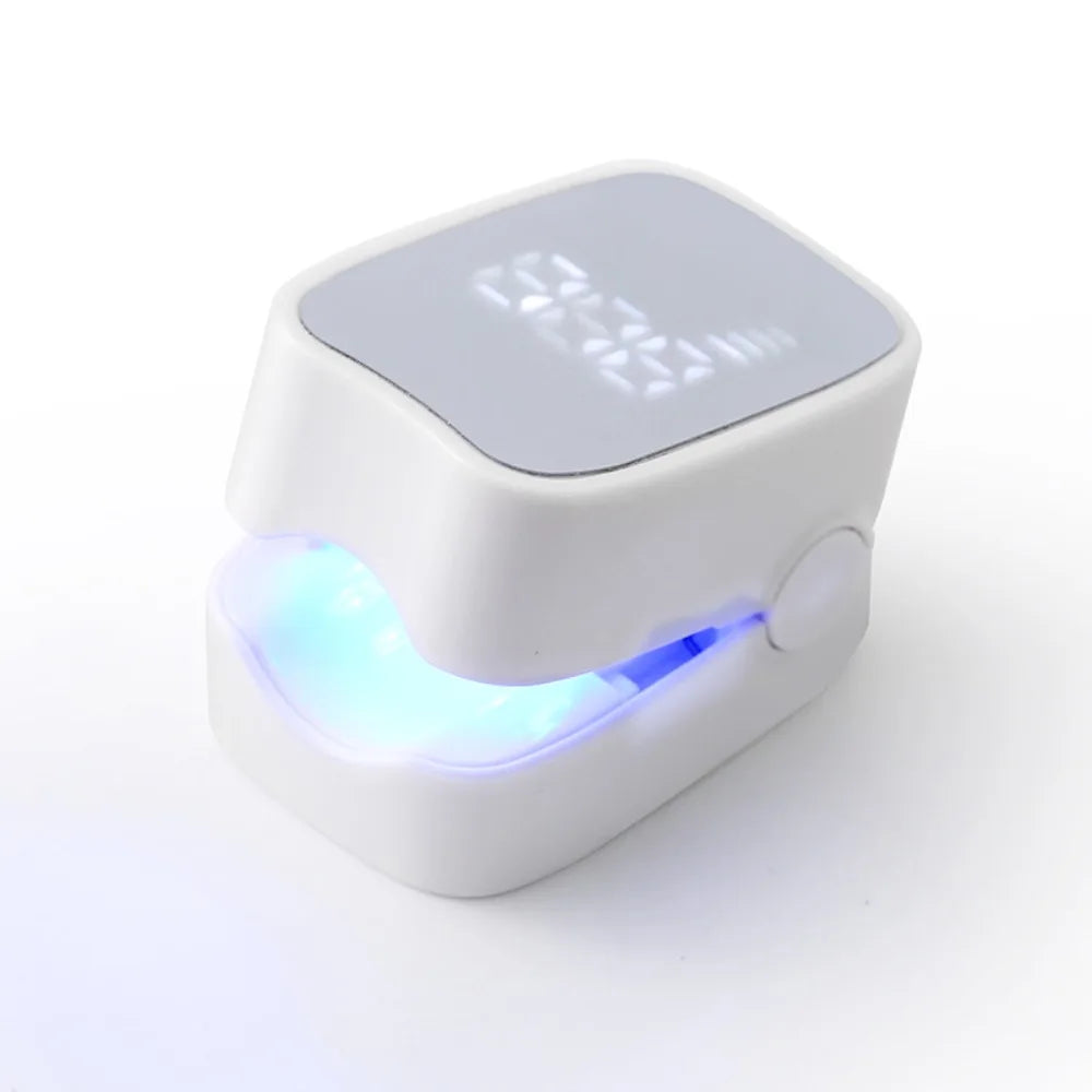 Rechargeable Nail Care LED Light Device - UV-Free Toenail Treatment Lamp for Home Foot Care