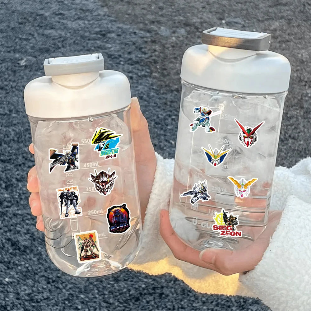 105-Piece Mobile Suit Gundam Stickers - Waterproof Cartoon Graffiti Decals for Laptops, Phones, Water Bottles and Guitars