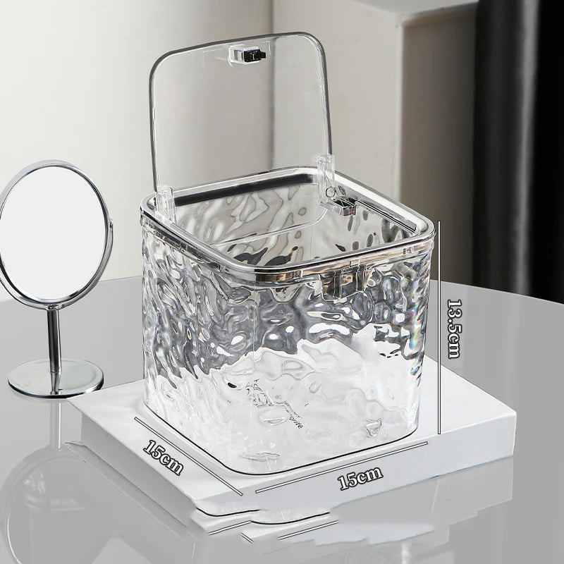 Acrylic Hair Accessories Organizer — Clear Storage Box for Hair Ties, Headbands, and Laundry Pods, Desktop Organizer