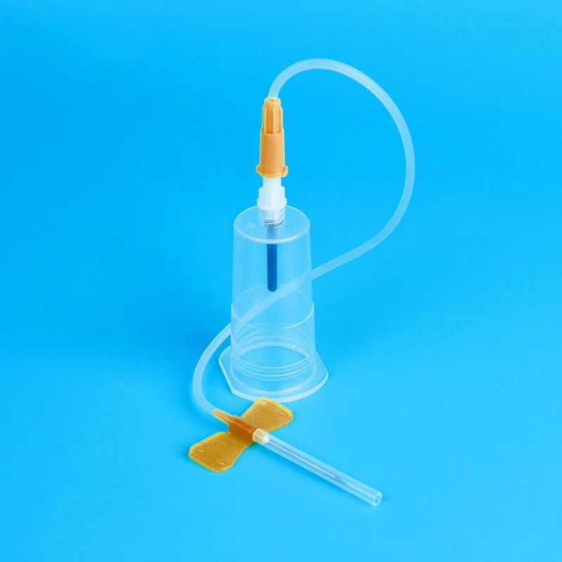 50pcs Disposable Scalp Blood Collection Needles + 50pcs Plastic Needle Holders β Pet Medical Supplies Set