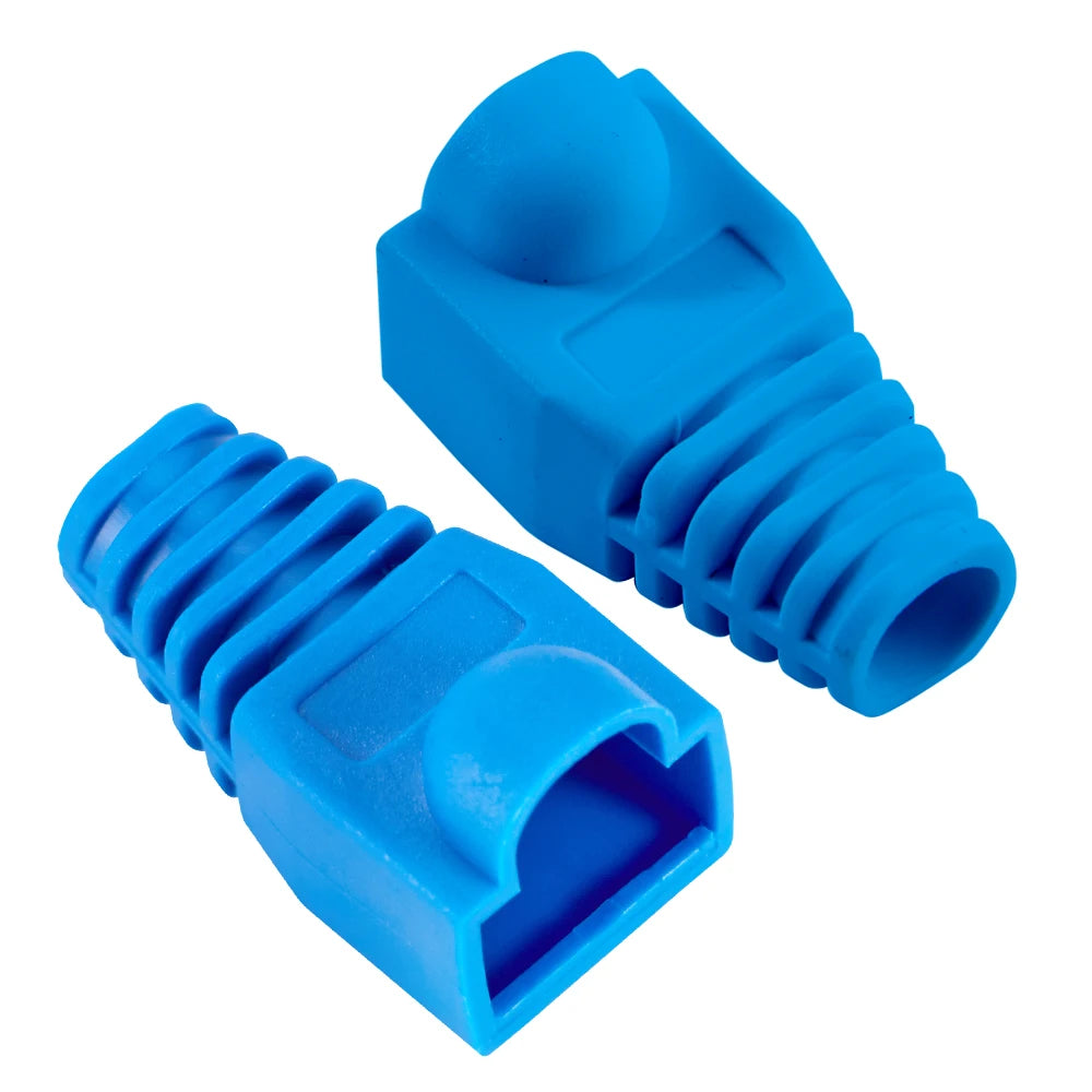 Mixed Color RJ45 Ethernet Cable Boots β Strain Relief Covers for CAT5E/CAT6 Connector Plugs