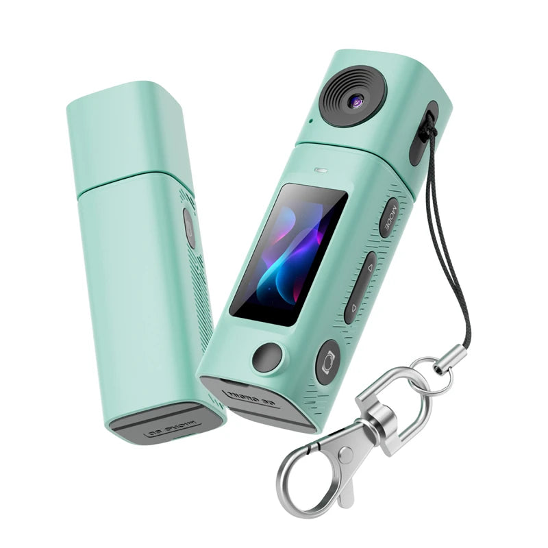 Lenovo G10 HD Mini Thumb Camera - 1080P Digital Camera with 230° Rotating Lens for Outdoor Sports, Video & Photo Capture
