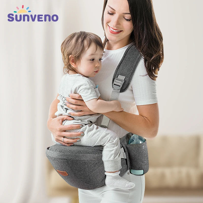 Sunveno One-Shoulder Baby Carrier - Adjustable Detachable Infant Sling for Comfortable Everyday Carry