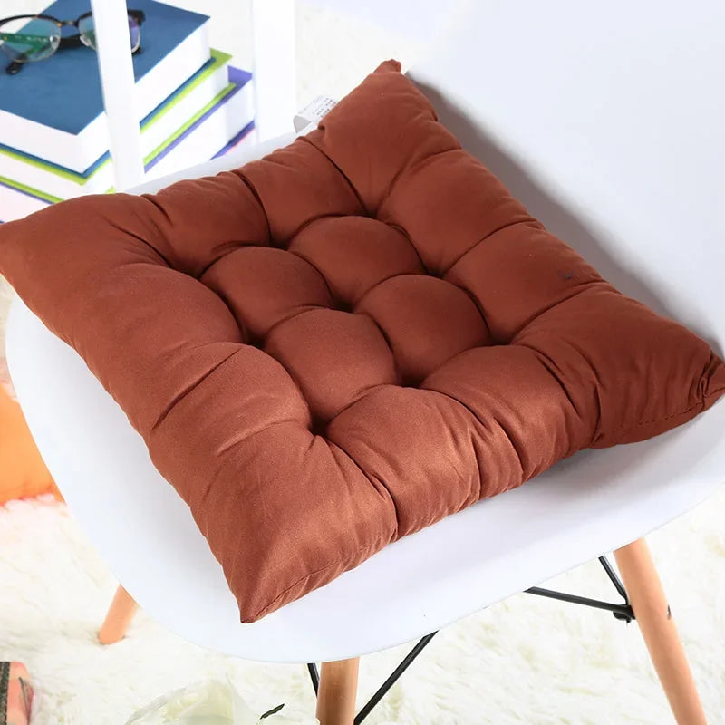 Colorful Chunky Seat Pads Cushion – Tie-On Garden Chair Cushion for Home, Office, Dining, and Kitchen