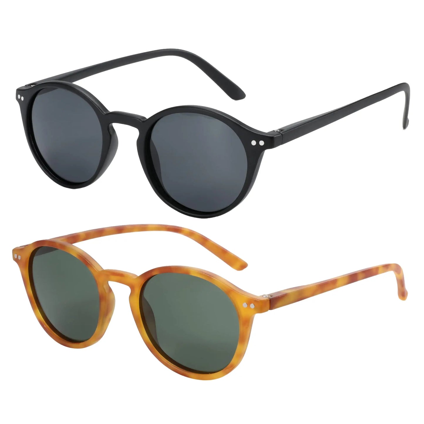 ZENOTTIC Retro Small Round Polarized Sunglasses – Lightweight Vintage UV400 Shades for Men & Women