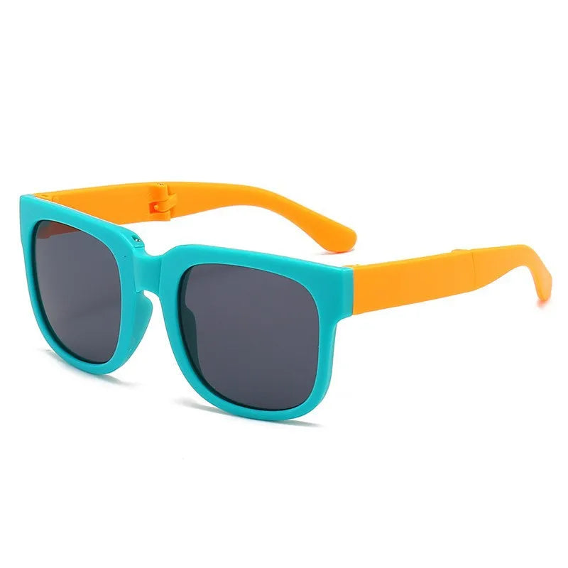 Foldable Kids Sunglasses – UV Protection Cartoon Shades for Boys & Girls, Fashionable Baby Eyewear