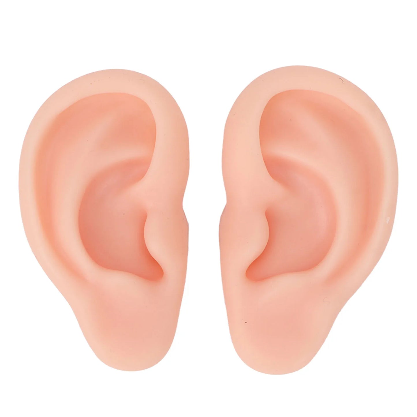 Soft Silicone Ear Model – Flexible Piercing Practice & Earring Display Training Mannequin for Jewelry Showcase & Ear Piercing Practice