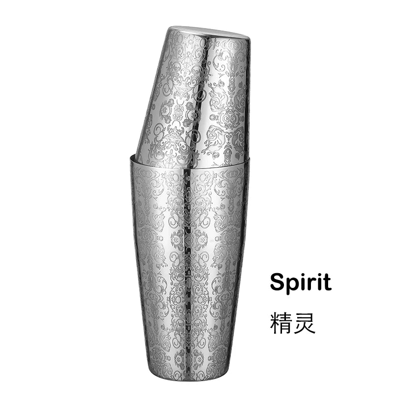 800ml Boston Cocktail Shaker Set β Stainless Steel Martini Bar Mixing Tin for Flair Cocktails