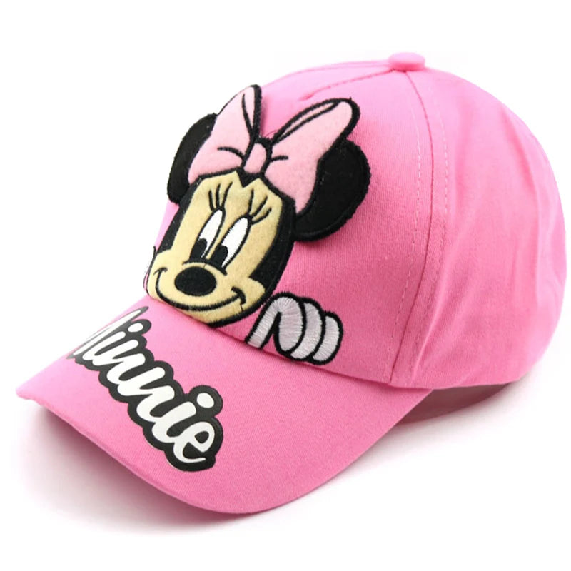 Disney Minnie Mouse Baby Hat β Embroidered Cotton Baseball Cap for Kids Boys & Girls, Sun Protection Outdoor Cap