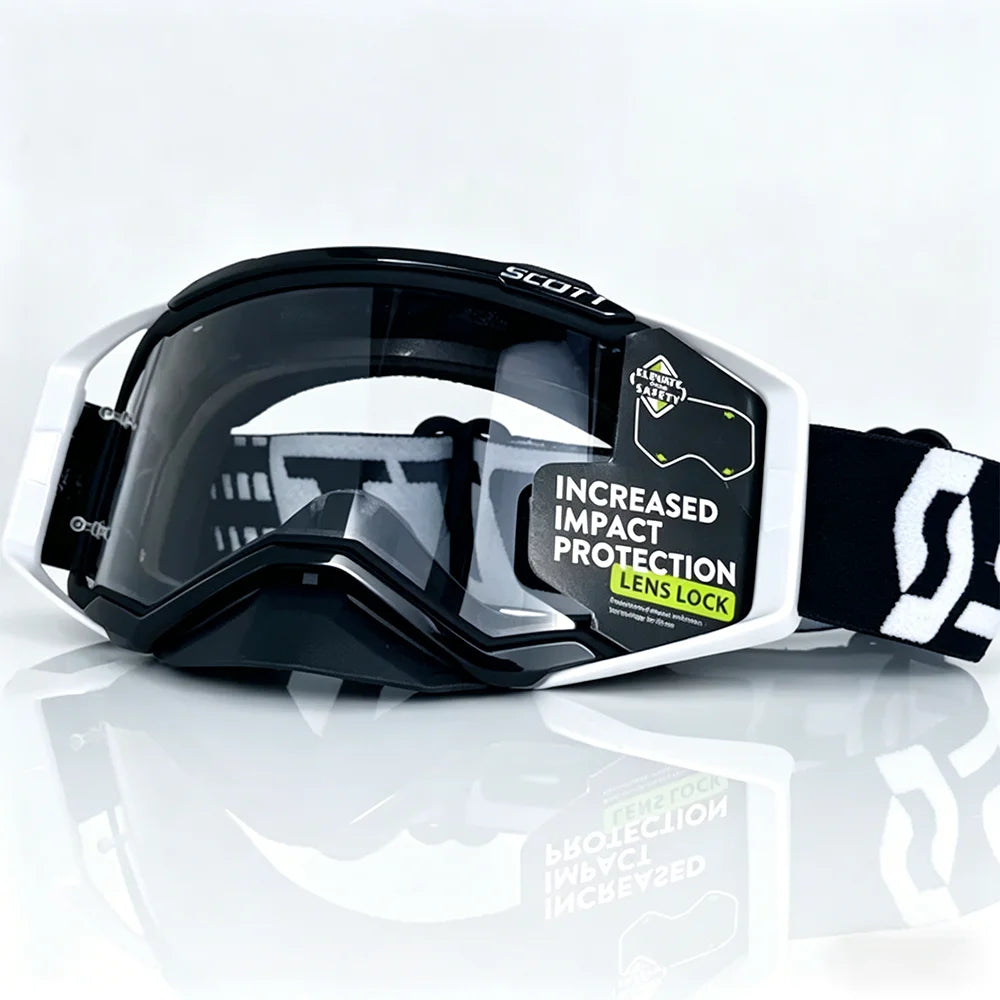Windproof Motorcycle Goggles with HD Lenses β Off-Road Motocross & Cycling Safety Glasses for Men
