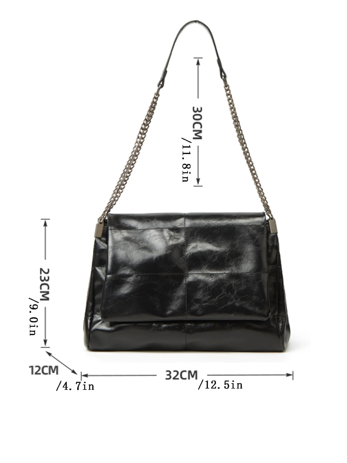 2024 Women's Large Capacity Chain Tote Bag – High-End Commuting Bag, Fashionable Single Shoulder for Spring/Summer