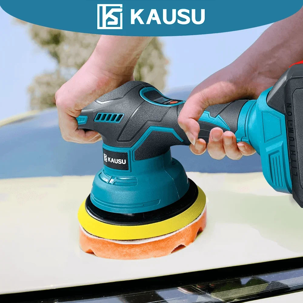 Cordless Electric Car Polisher with Digital Display – Automotive Waxing & Rotary Polishing Tool for Makita 18V Battery (Tool Only, No Battery)