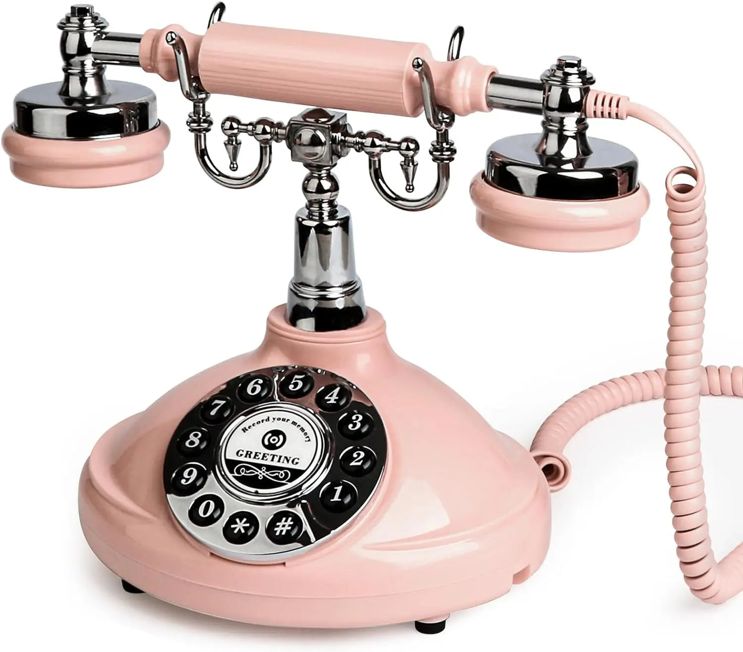 Vintage-Style Audio Guest Book Phone - Voicemail Recorder for Weddings, Graduations, Retirements, Birthdays & Baby Showers