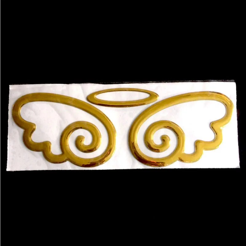 3D Angel Wings Car Sticker - Personalized PVC Rear Vehicle Decoration & Exterior Modification Accessory