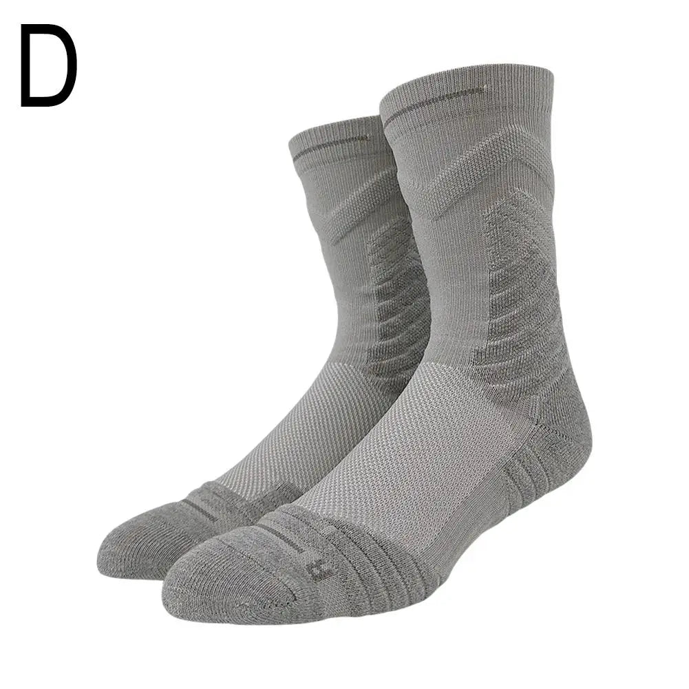 Bullfight 2.0 Men’s Basketball Socks - High-Top Thick Sports Socks for Running & Athletic Training