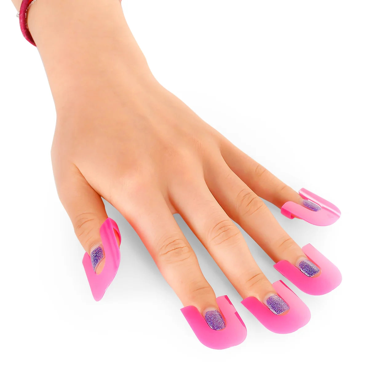 26Pcs Nail Care Beauty Model Anti-Nail Clip - Polish Spill-Proof Glue Overflow Art Tool Accessories for Women