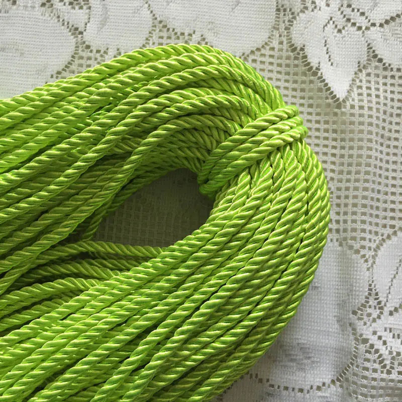 5MM Twisted Cord Rope Trim β Decorative Polyester Handmade Cording for Sewing, Crafts, Upholstery & Home Decor, 5m