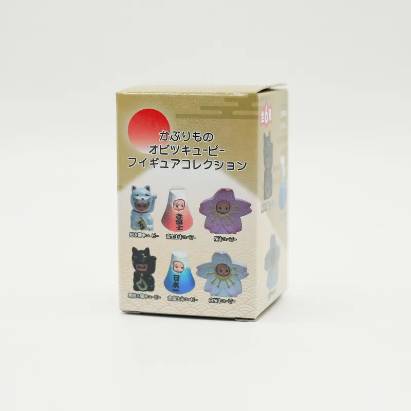 Kewpie Blind Box Dolls - Lucky Cat, Mount Fuji, and Cherry Blossom Collectible Ornaments