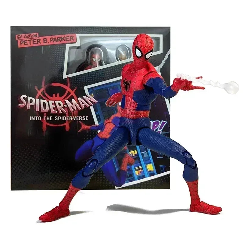 2024 Spider-Man & Gwen Action Figures — Spider-Verse Collection with Miles Morales Sentinel | Anime Toys Christmas Gift