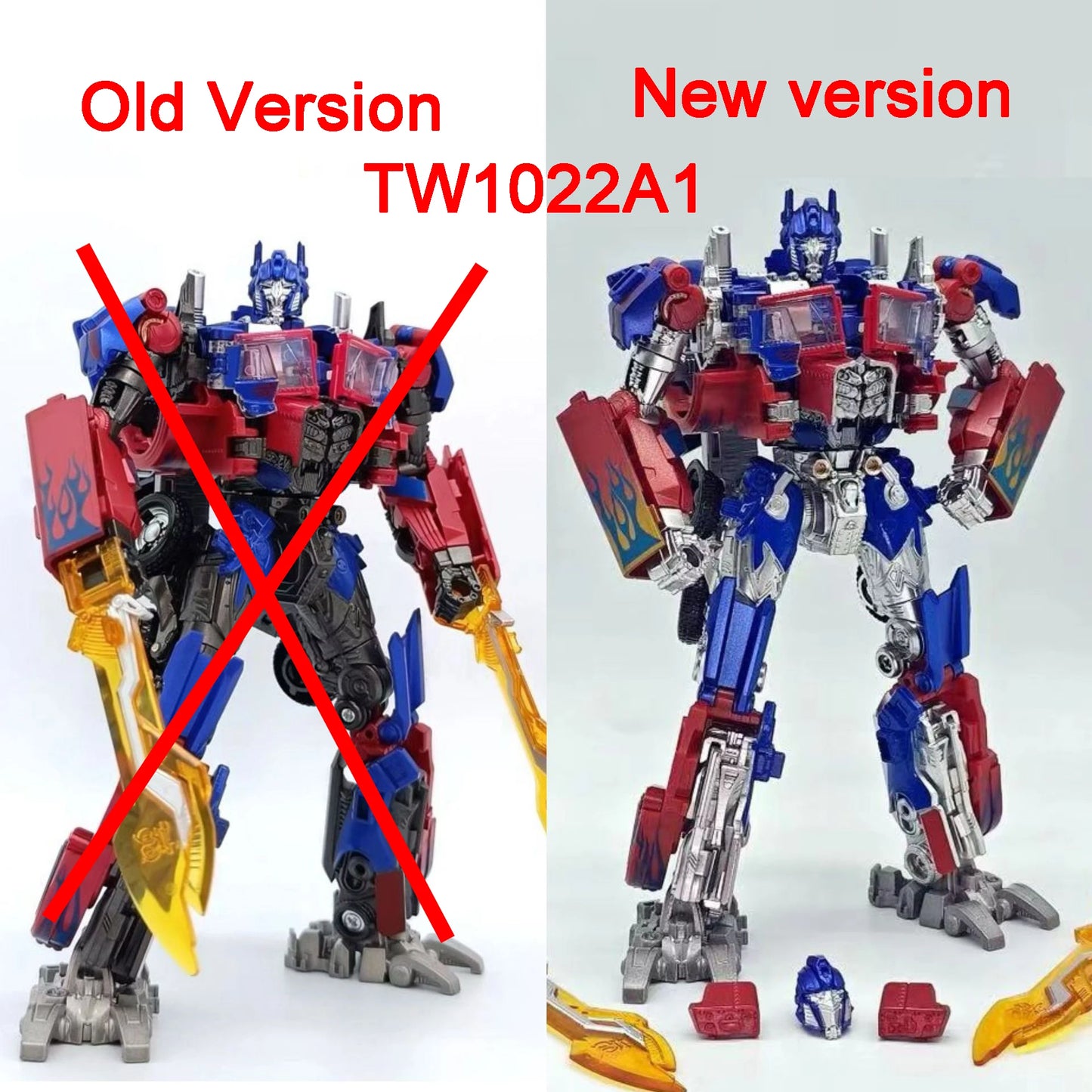 Baiwei Shockwave Transformation Toys β Sentinel Prime TW1024, Ironhide TW1026 & Bumblebee TW1025 Robot Figures TW1028/TW1030