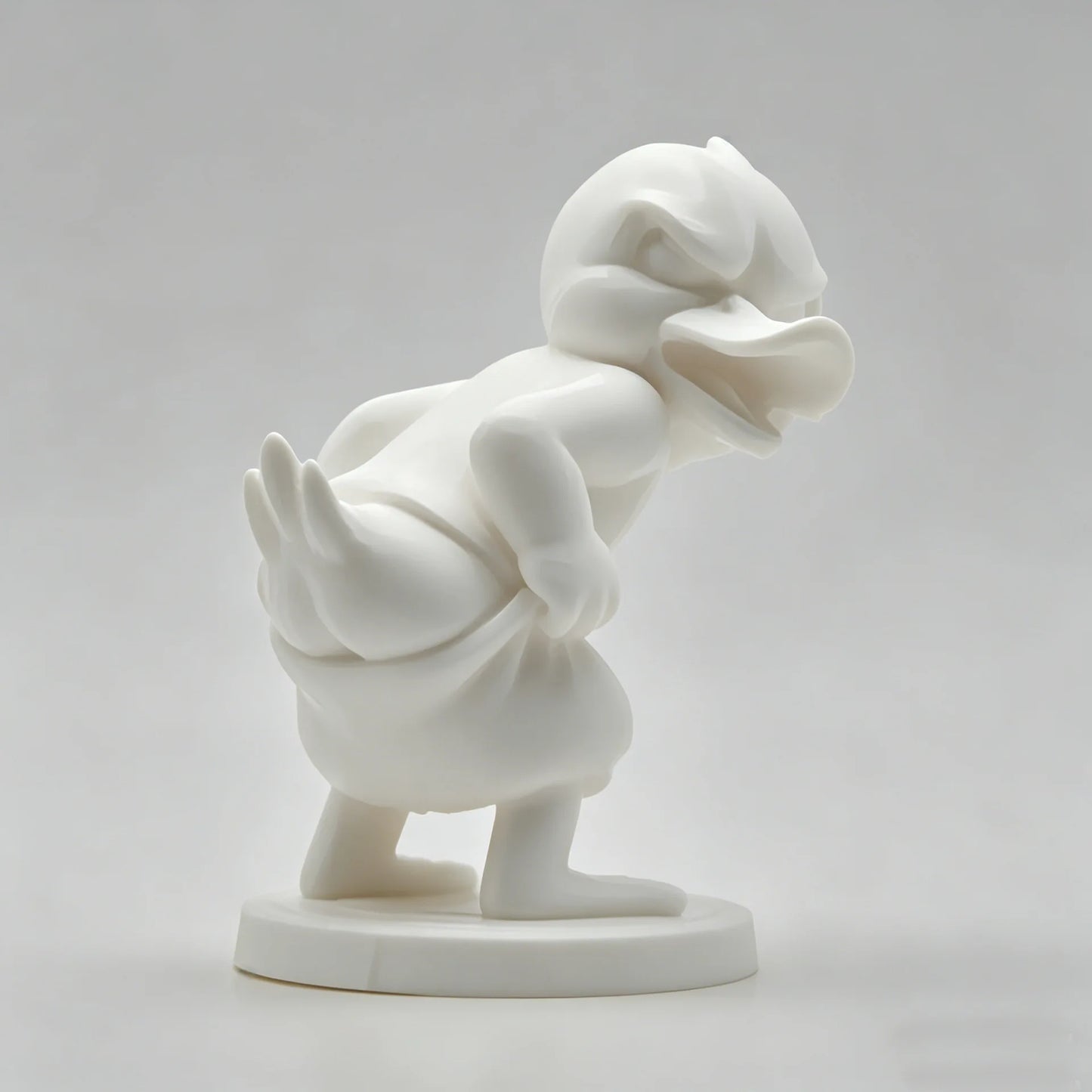 3D Printed Irritable Duck Figurine - Cute Fantasy Bookshelf Indoor & Outdoor Decor