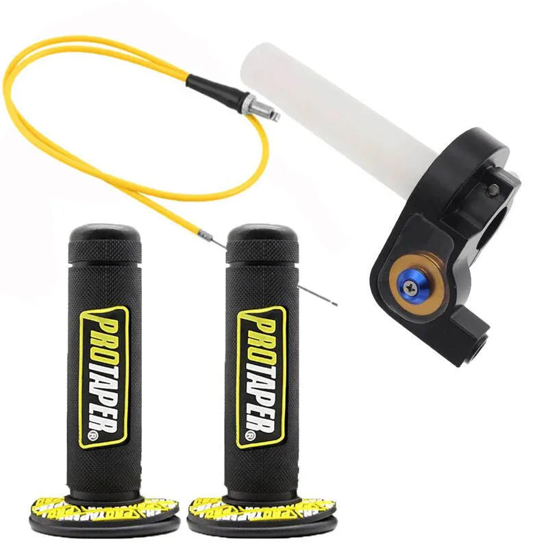 22mm Quick Twist Gas Throttle Grip Set – 1.2m Throttle Cable for Honda, Yamaha, Kawasaki, Suzuki, KTM, ATV