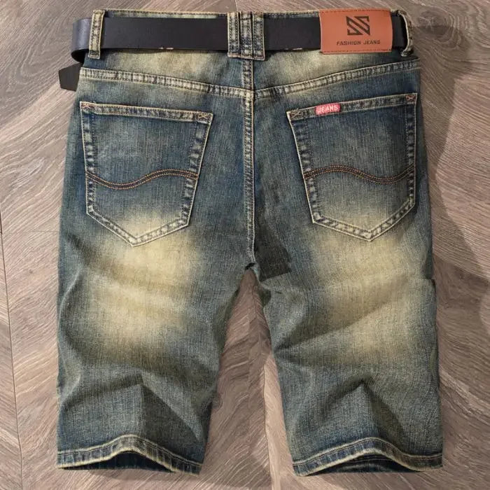 Men's Bermuda Denim Shorts - 2025 Summer Stretch Cotton Knee Length Jorts