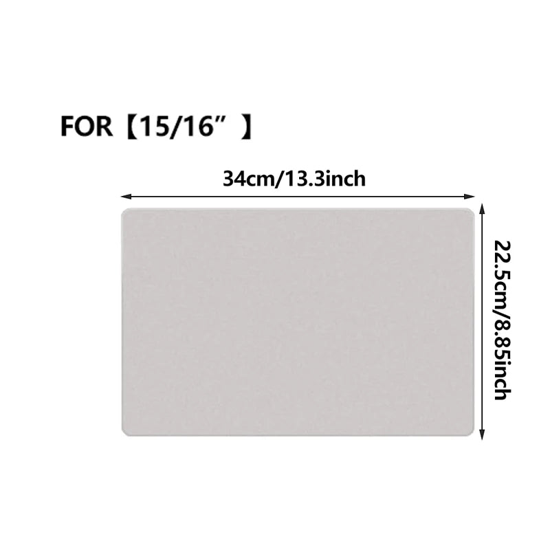 Microfiber Keyboard Dust Cover - Ultra Thin Waterproof Protector for MacBook Pro Air 15-16 Inch