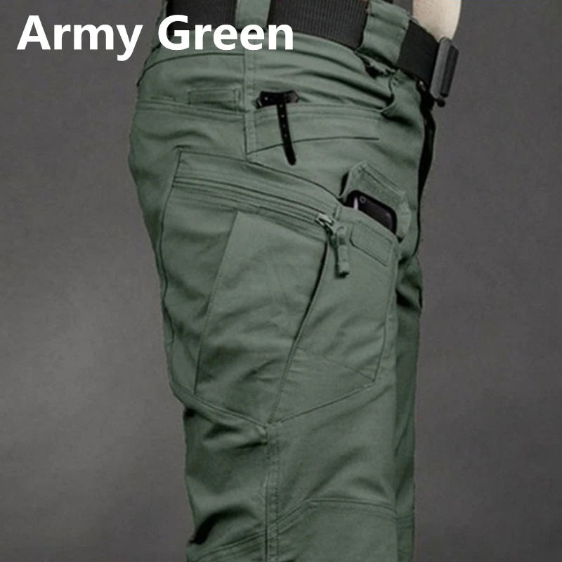Men's Tactical Cargo Pants - 6XL Plus Size Waterproof Multi-Pocket Outdoor Hiking & Fishing Trousers