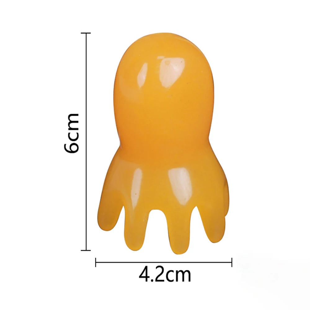 Octopus Shaped Meridian Acupoint Massage Comb β Wide Tooth Scalp, Neck & Back Manual Deep Tissue Massage Tool