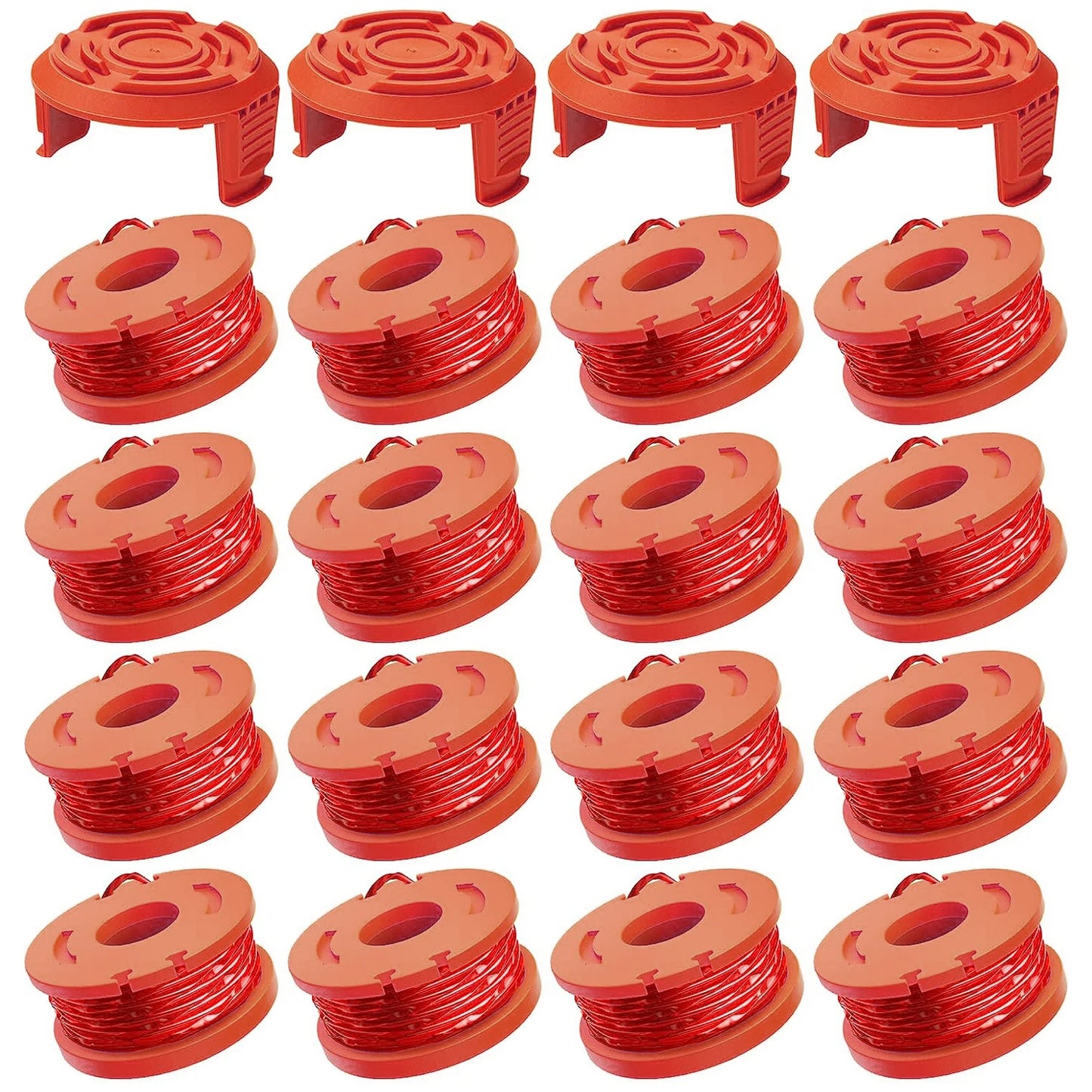 Replacement Grass Trimmer Spool Line - 10ft (3m) Edger Line Compatible with WORX WA0010, 8/15/20PCS Set