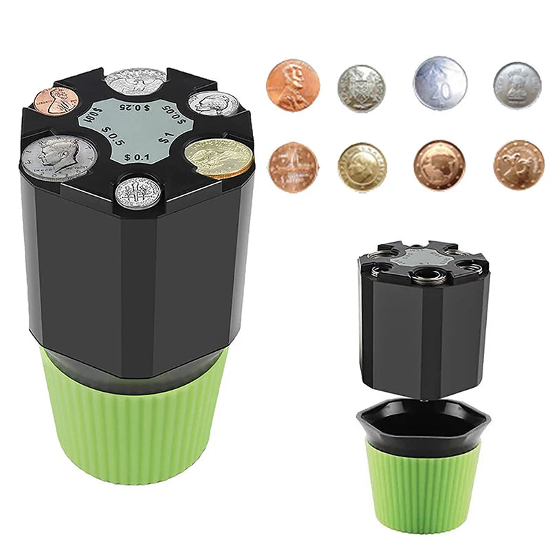 Car Piggy Bank β Large Capacity Plastic Coin Storage Box, Euro & Dollar Organizer, Kids Toy Gift Wallet