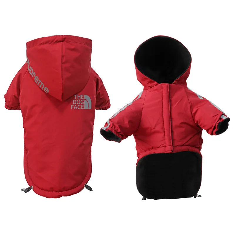 Waterproof Reflective Dog Coat – Warm Fleece Jacket for Small & Medium Dogs, Winter Raincoat for Puppies & Chihuahuas