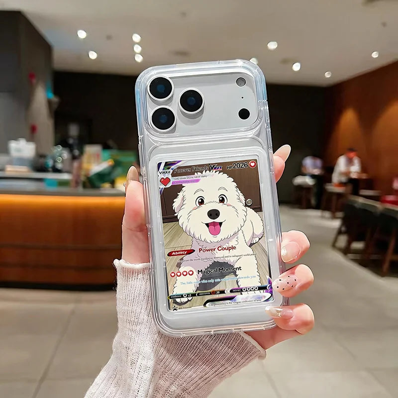 TCG Card Display Phone Case - TPU Protective Case for iPhone & Samsung Pokémon Card Collectors