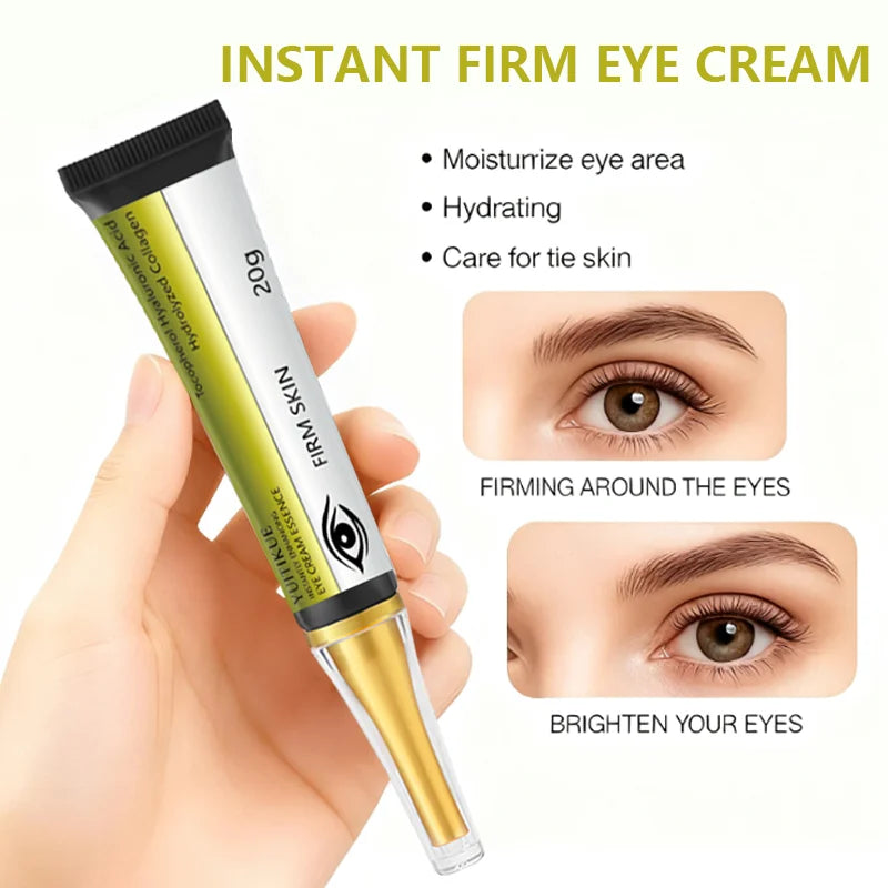 YUITIKUE Instant Firm Eye Cream 20g - Hyaluronic Acid & Collagen Moisturizing Eye Care