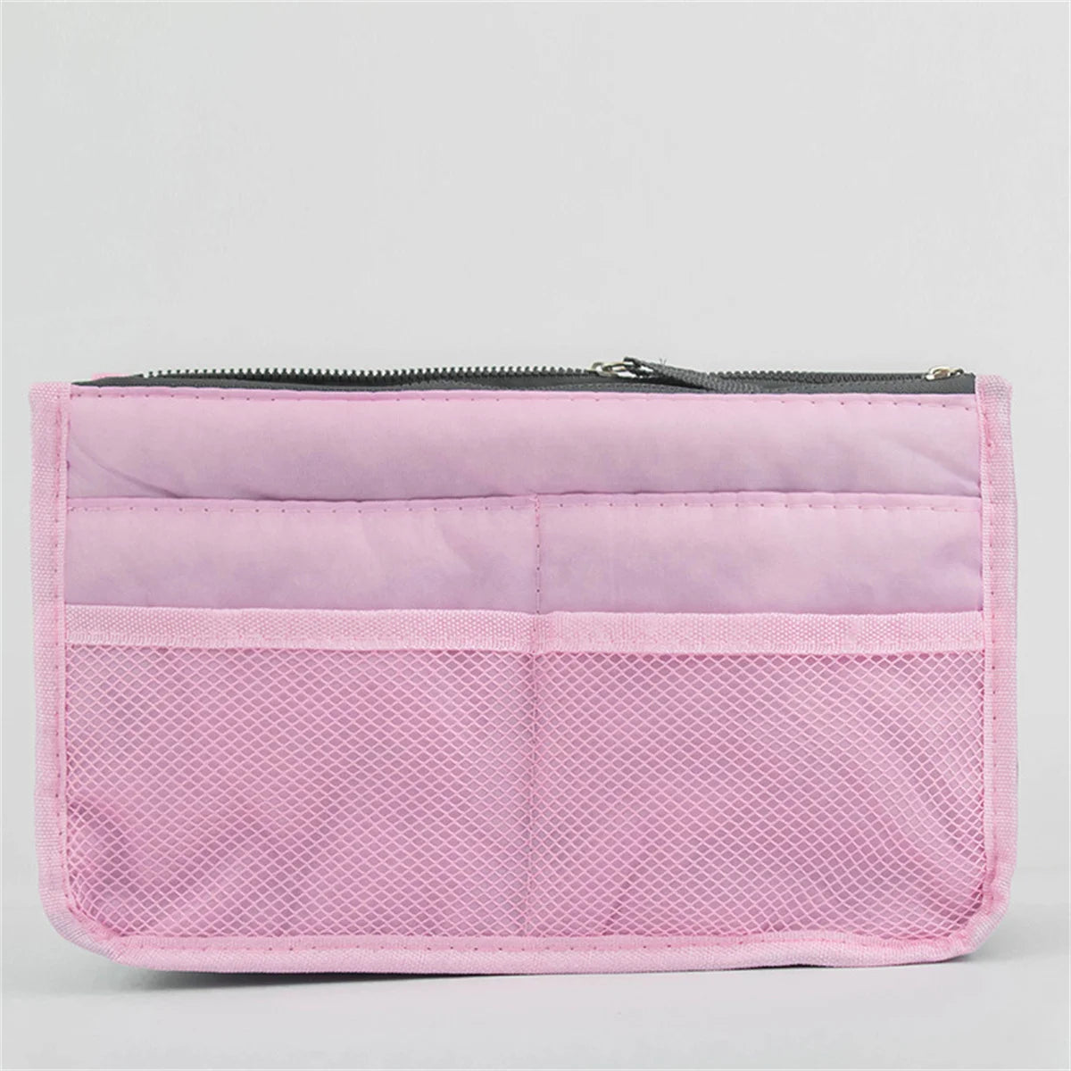 Multifunctional Bi-Fold Storage Bag - Large Capacity Double Zipper Makeup & Toiletry Organizer