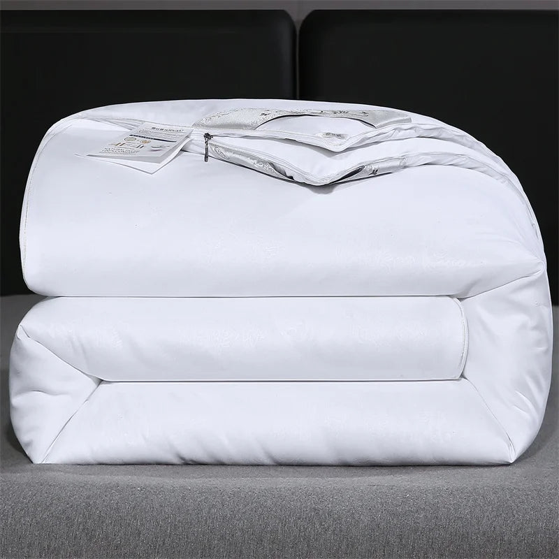 Natural Mulberry Silk Duvet – Luxury Queen & King Size Comforter, All-Season Bedding for Summer & Winter