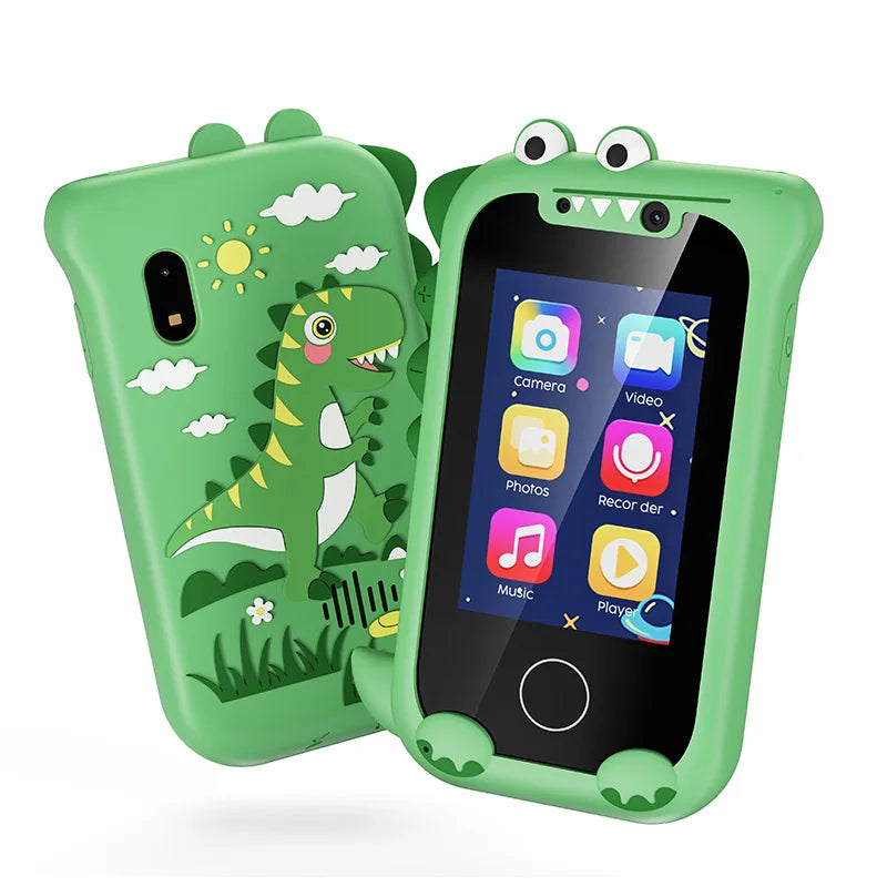 Kids Smart Phone Educational Toy - MP3 Player with Dual Camera, Touchscreen & 512MB Card for Learning & Fun