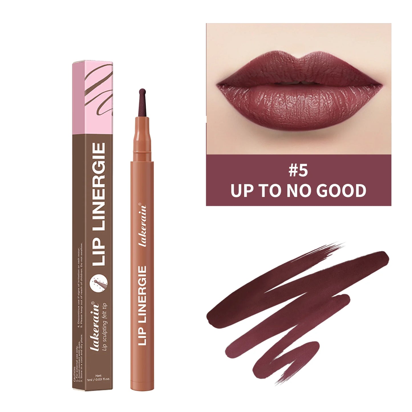 Waterproof Lip Liner Stain - Long-Lasting Transfer-Proof & Smudge-Resistant Lip Color, 8 Shades