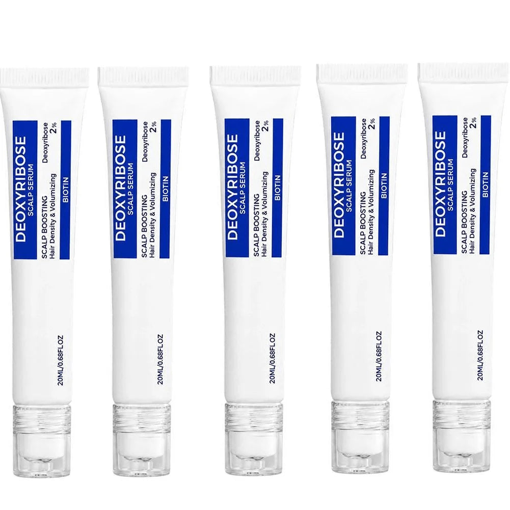 2% Deoxyribose Scalp Serum 20ml - No-Rinse Hair Care Formula with Roller Ball Applicator