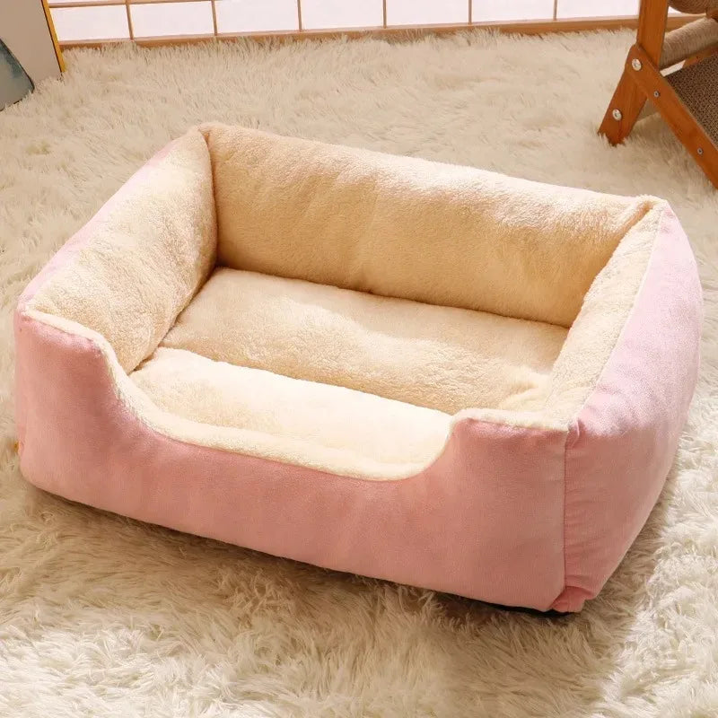 Pet Bed for Cats & Small Dogs — Cozy Cushion House Basket for Pets, Kitten & Puppy Accessories