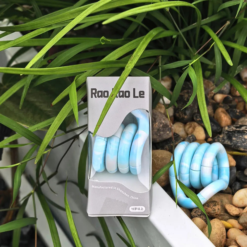 Tangle Fidget Rope Toy - Color Changing Stress Relief & Sensory Party Gift