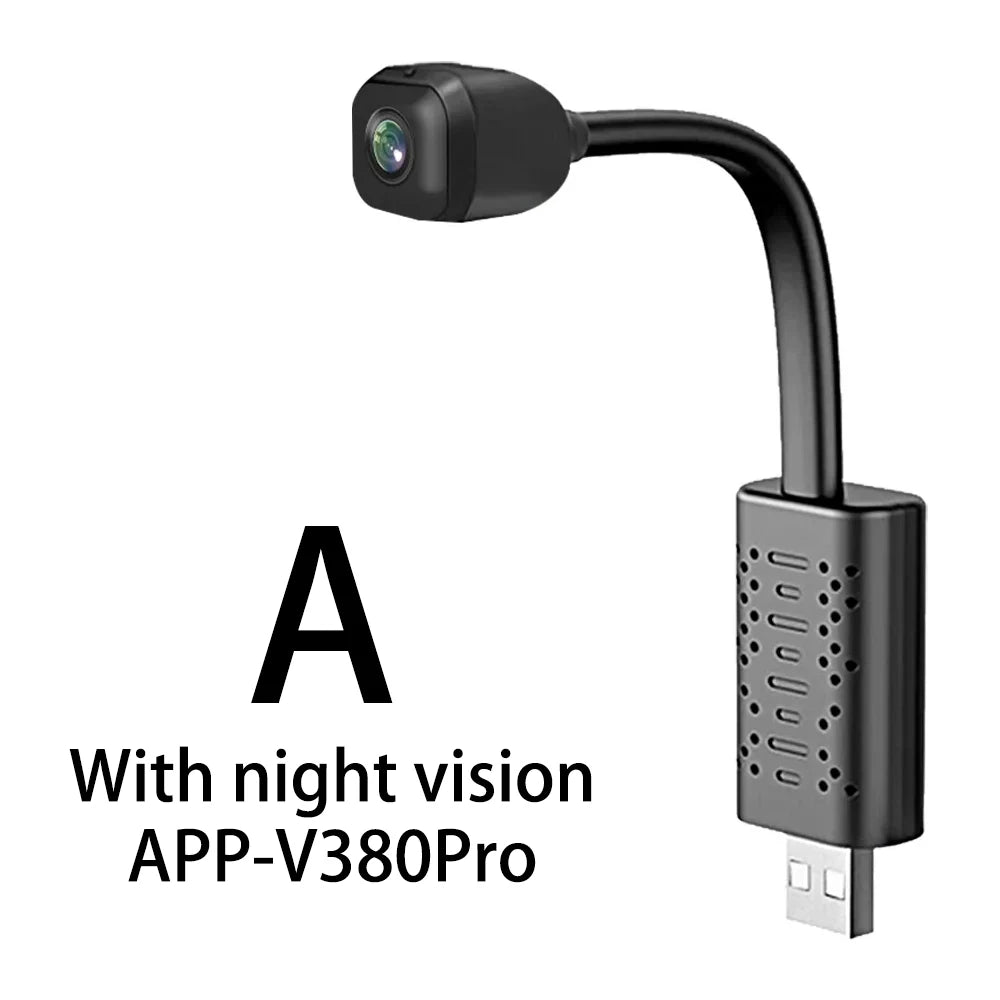 1080P Mini USB WiFi Camera - Motion Detection Smart Surveillance & Security Monitoring Camera
