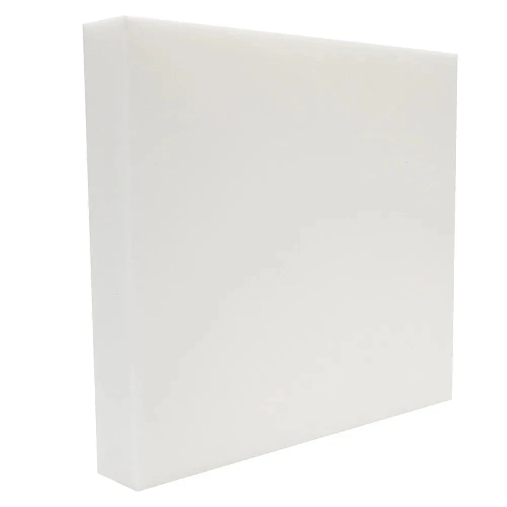 High-Density Chair Foam Cushion – White Square Upholstery Replacement Seat Pad, Premium Quality