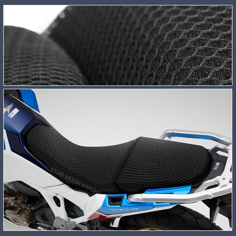 Honda CRF1100L Africa Twin 3D Mesh Seat Cover – Waterproof Breathable Adventure Sport Seat Cushion Protector (2020+)