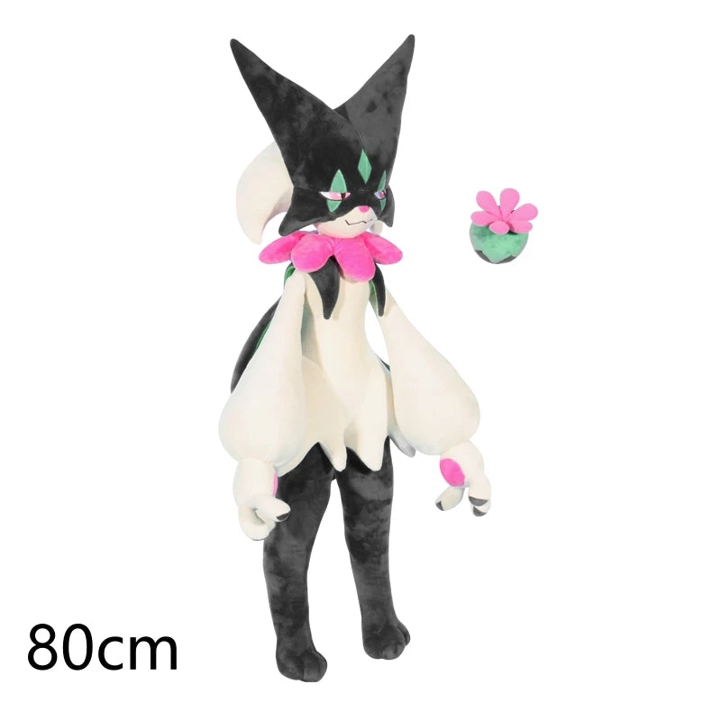 170cm Meowscarada Plush Doll — Pokemon Crystal Velvet Throw Pillow, Room Decor Anime Plush, Birthday & Christmas Gift