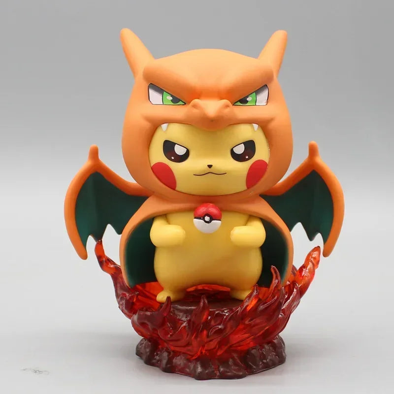 12cm Pokémon Figure Set – Pikachu, Gengar, Charizard Anime Collectible Statues for Fans