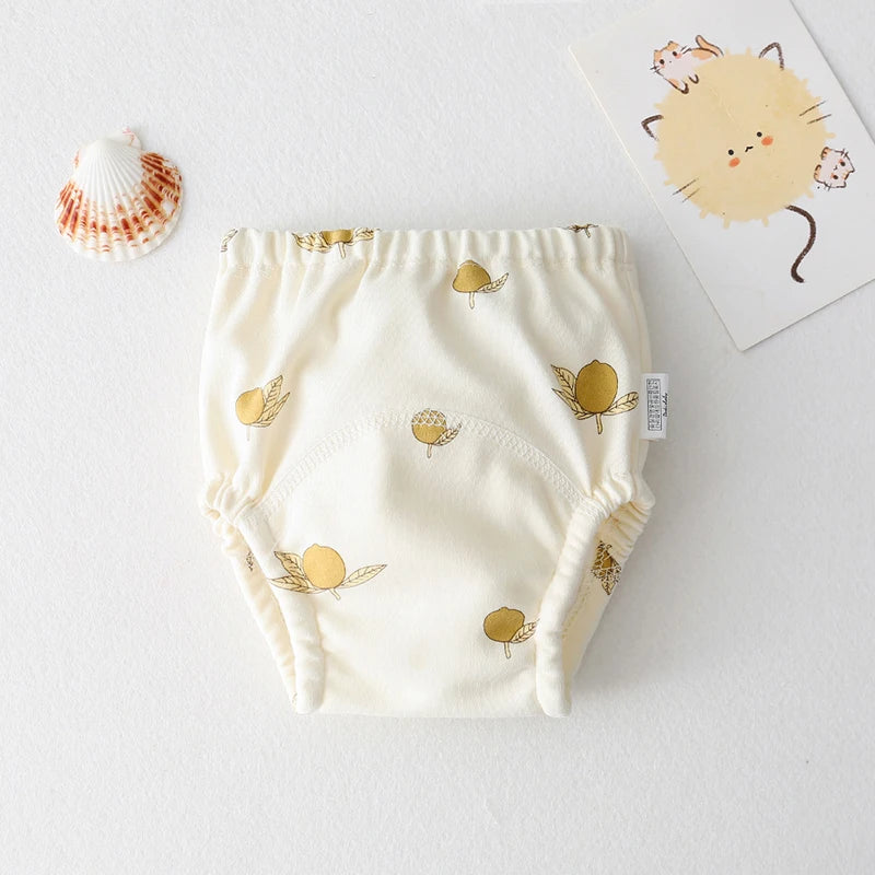 Baby Training Pants – Washable Cotton Diaper Underwear with Cute Patterns, Breathable Summer Learning Trousers